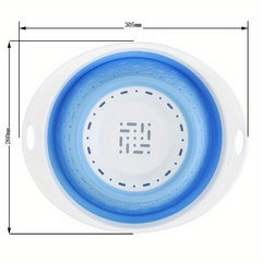 1pc Collapsible Silicone Colander Fruit Vegetable Strainer