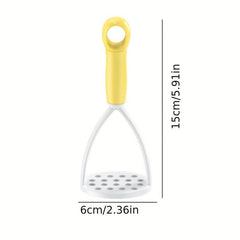 2pcs Plastic Potato Masher Non Slip Handle Vegetable Crusher