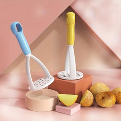 2pcs Plastic Potato Masher Non Slip Handle Vegetable Crusher