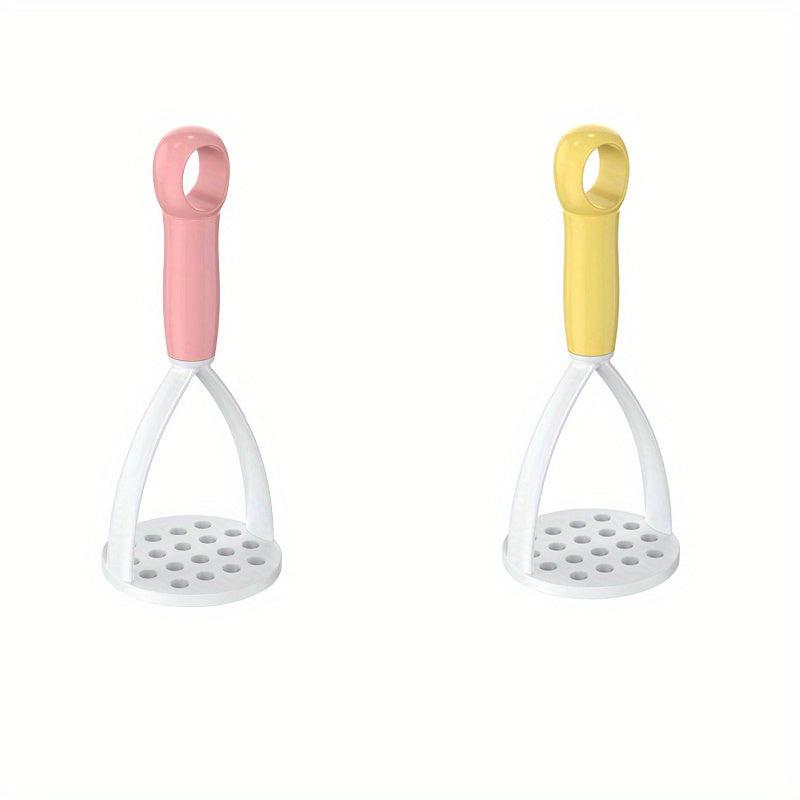2pcs Plastic Potato Masher Non Slip Handle Vegetable Crusher