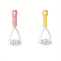 2pcs Plastic Potato Masher Non Slip Handle Vegetable Crusher