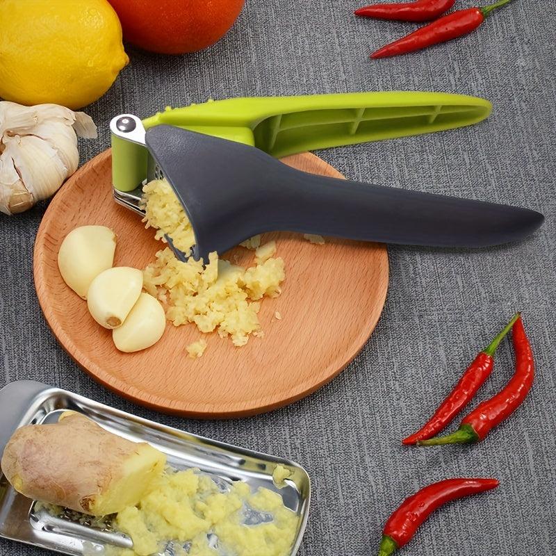 Stainless Steel Garlic Press Mincer Crusher Kitchen Chopper