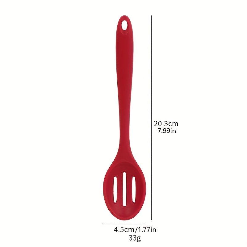 2pcs Silicone Colander Spoon Slotted Spoon for Mixing Food Serving Spoon