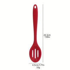 2pcs Silicone Colander Spoon Slotted Spoon for Mixing Food Serving Spoon