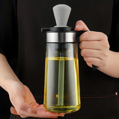 Leak Proof Glass Dispenser Bottle with Brush