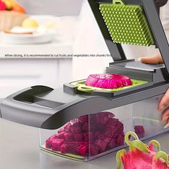 15-in-1 Vegetable Chopper Onion Food Slicer Cutter with Container