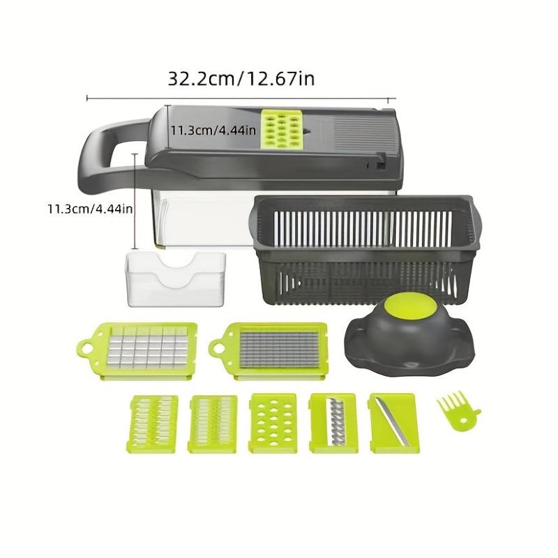 15-in-1 Vegetable Chopper Onion Food Slicer Cutter with Container