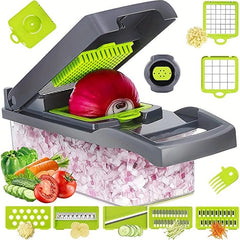 15-in-1 Vegetable Chopper Onion Food Slicer Cutter with Container