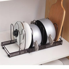 Telescopic Pot Holder Adjustable Pan Lid Organizer