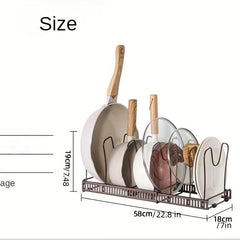 Telescopic Pot Holder Adjustable Pan Lid Organizer