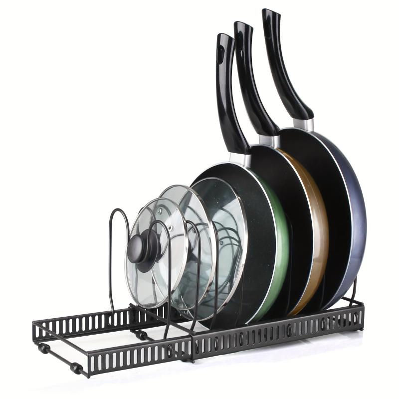 Telescopic Pot Holder Adjustable Pan Lid Organizer
