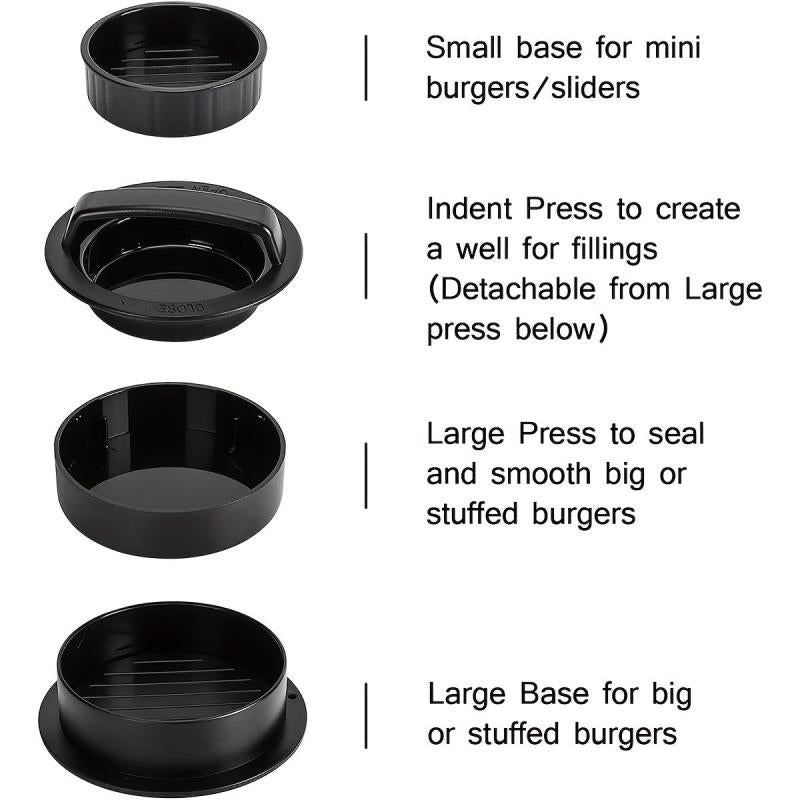 3 In 1 Burger Mold Press Non Stick Patty Maker