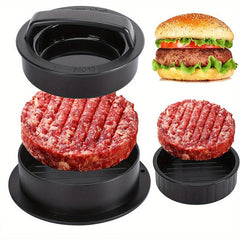 3 In 1 Burger Mold Press Non Stick Patty Maker