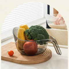 Rice Washing Drain Basket Rice Washing Filter Basket Plastic Rice Colander