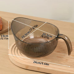 Rice Washing Drain Basket Rice Washing Filter Basket Plastic Rice Colander