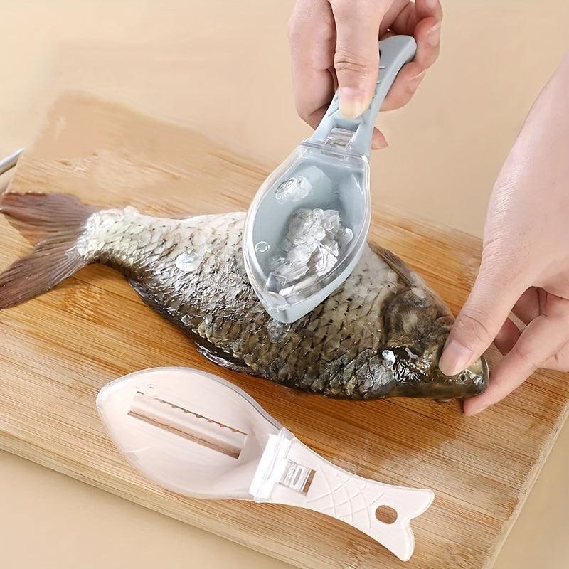 2pcs Fish Scale Remover Plastic Fish Scale Peeler Fish Scale Remover Cleaner