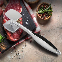 Zinc Alloy Meat Hammer Stainless Steel Double-sided Tenderizer Kitchen Tool