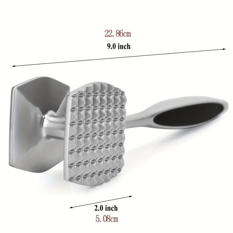 Zinc Alloy Meat Hammer Stainless Steel Double-sided Tenderizer Kitchen Tool