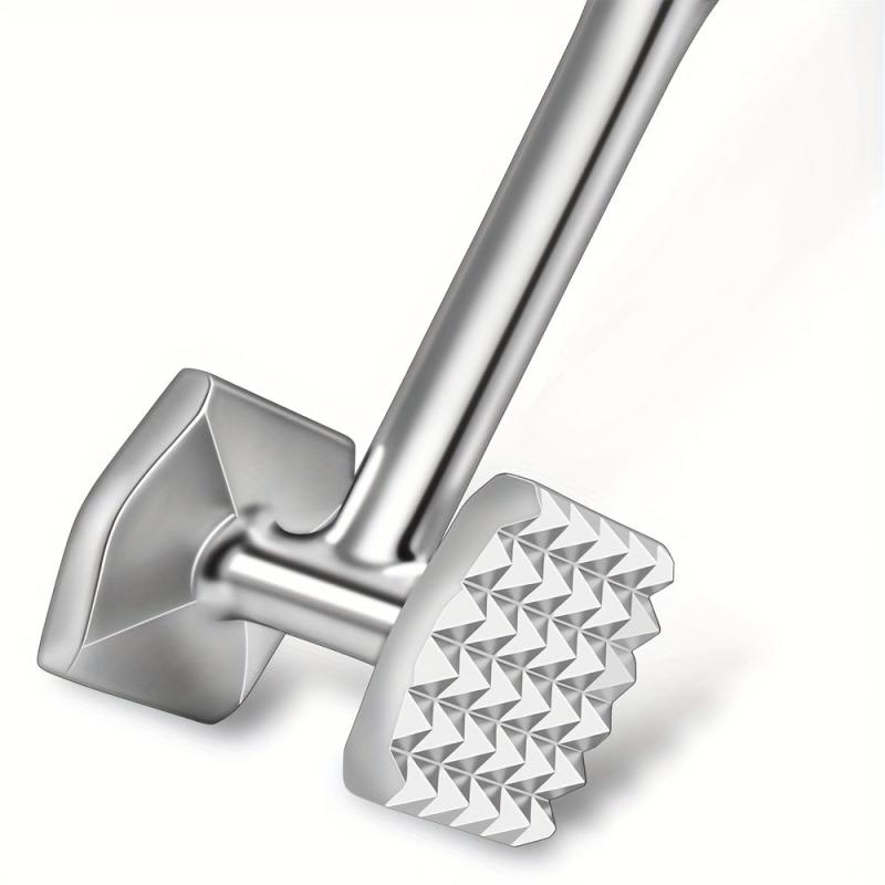 Zinc Alloy Meat Hammer Stainless Steel Double-sided Tenderizer Kitchen Tool