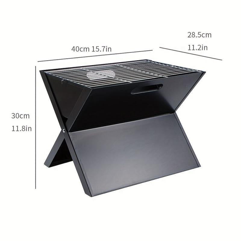 X Shaped Foldable BBQ Rack Outdoor Camping Picnic Cookware