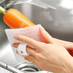 Silicone Vegetable Cleaning Brush Non Slip Handle Dishwashing Brush