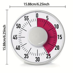 Round Mechanical Countdown Timer Classroom Kitchen Timer