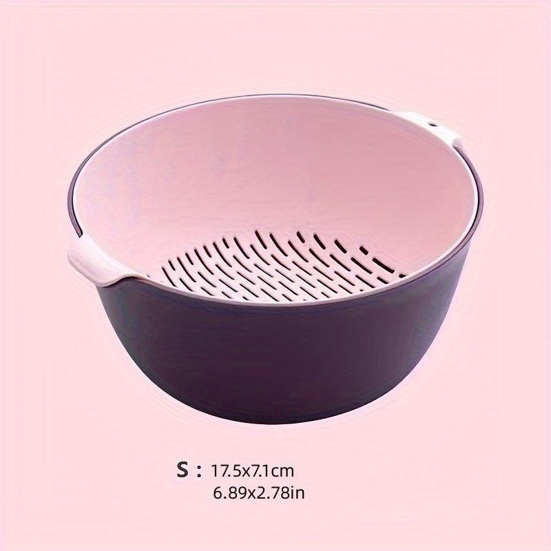 Reusable Double Layer Colander for Fruits and Vegetables
