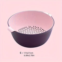 Reusable Double Layer Colander for Fruits and Vegetables