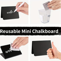 Mini Chalkboard Signs 10pcs with Liquid Chalk