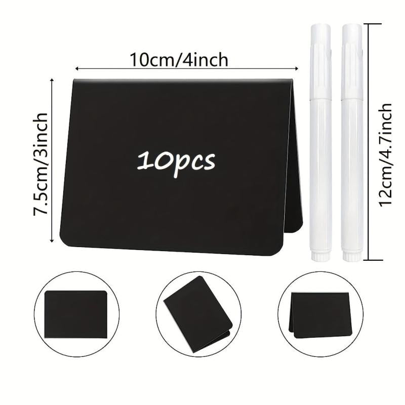 Mini Chalkboard Signs 10pcs with Liquid Chalk