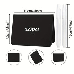 Mini Chalkboard Signs 10pcs with Liquid Chalk