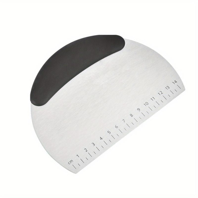 1pc Stainless Steel Pastry Scraper Chopper Cutter with Scale