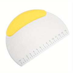 1pc Stainless Steel Pastry Scraper Chopper Cutter with Scale