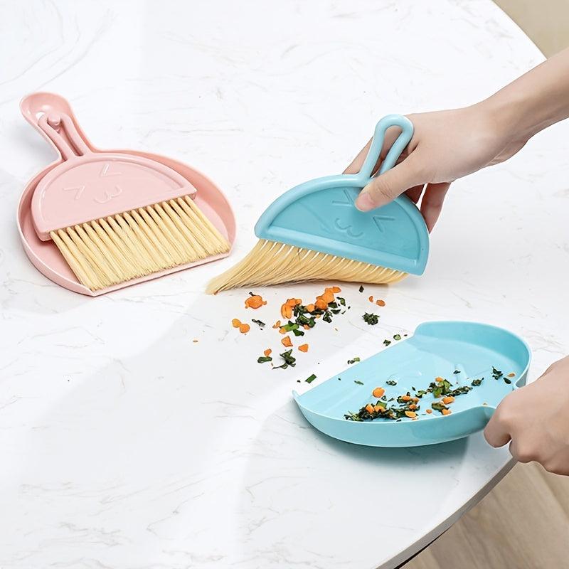 Desktop Mini Broom Keyboard Cleaning Brush Set With Dustpan