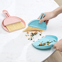 Desktop Mini Broom Keyboard Cleaning Brush Set With Dustpan