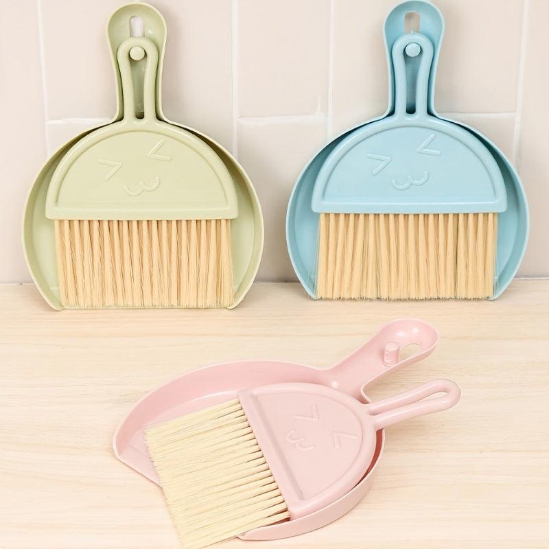 Desktop Mini Broom Keyboard Cleaning Brush Set With Dustpan