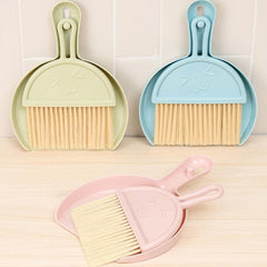 Desktop Mini Broom Keyboard Cleaning Brush Set With Dustpan
