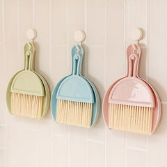 Desktop Mini Broom Keyboard Cleaning Brush Set With Dustpan