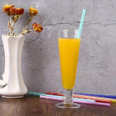Reusable Plastic Straws with Cleaning Brushes for Mason Jars Tumblers