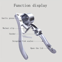 Garlic Press Metal Garlic Mincer Kitchen Garlic Chopper