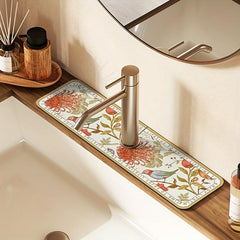 Non Slip Dish Drying Mat with Diatom Mud Sink Pad