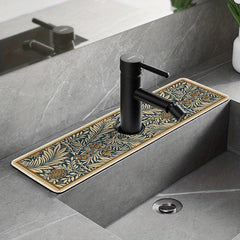 Non Slip Dish Drying Mat with Diatom Mud Sink Pad