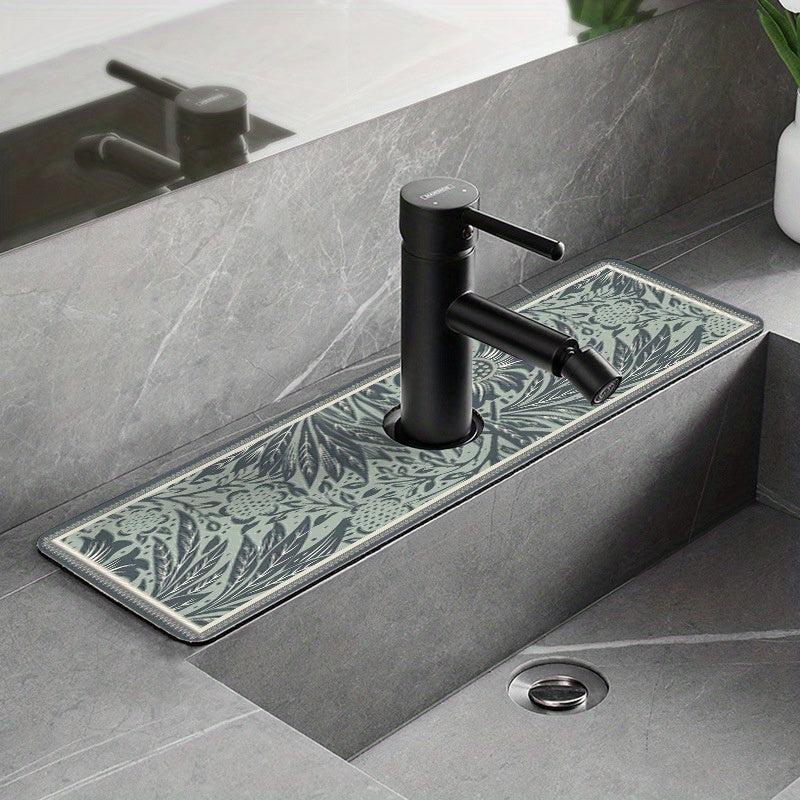 Non Slip Dish Drying Mat with Diatom Mud Sink Pad