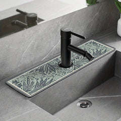 Non Slip Dish Drying Mat with Diatom Mud Sink Pad