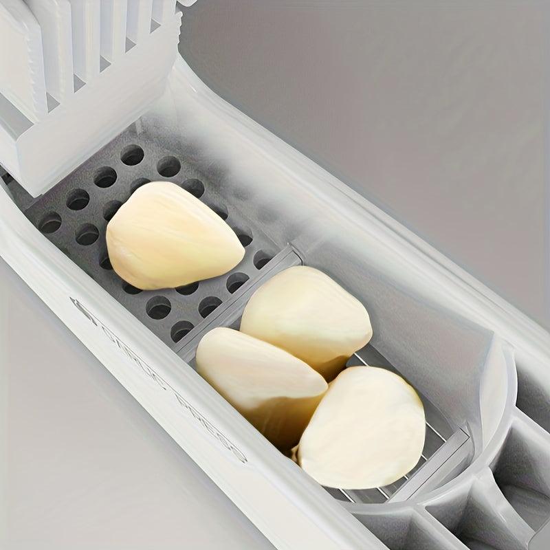 4in1 Garlic Press Stainless Steel Garlic Slicer