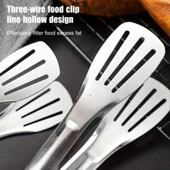 1pc Stainless Steel Food Tongs BBQ Clip Durable Household Kitchenware