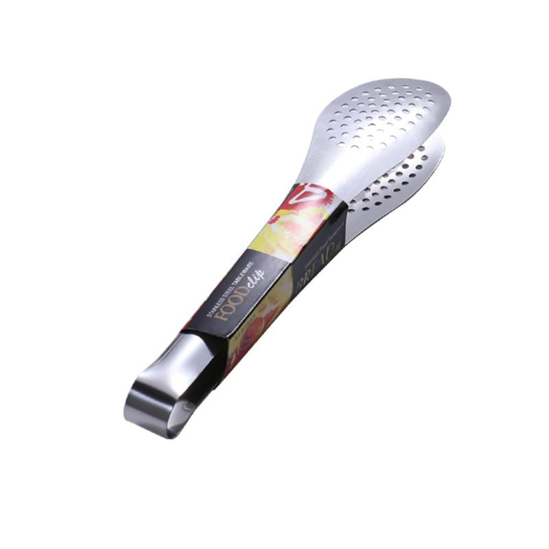 1pc Stainless Steel Food Tongs BBQ Clip Durable Household Kitchenware