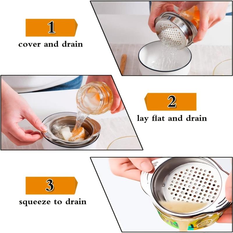 Stainless Steel Can Strainer for Beans and Vegetables