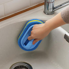 Kitchen Cleaning Sponge With Handle - Multi-Functional Cleaning Tool
