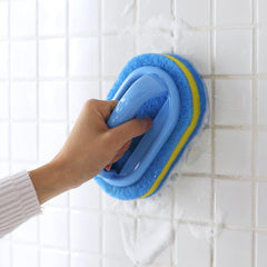 Kitchen Cleaning Sponge With Handle - Multi-Functional Cleaning Tool